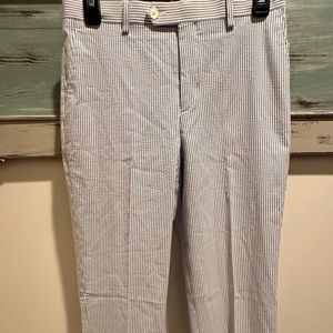 Boys size 16 suit separate seersucker pants.